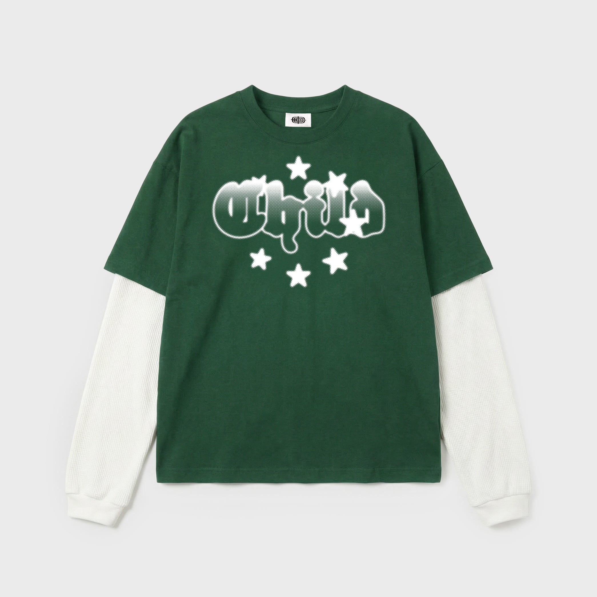 Layered Longsleeve Tee Green – Child