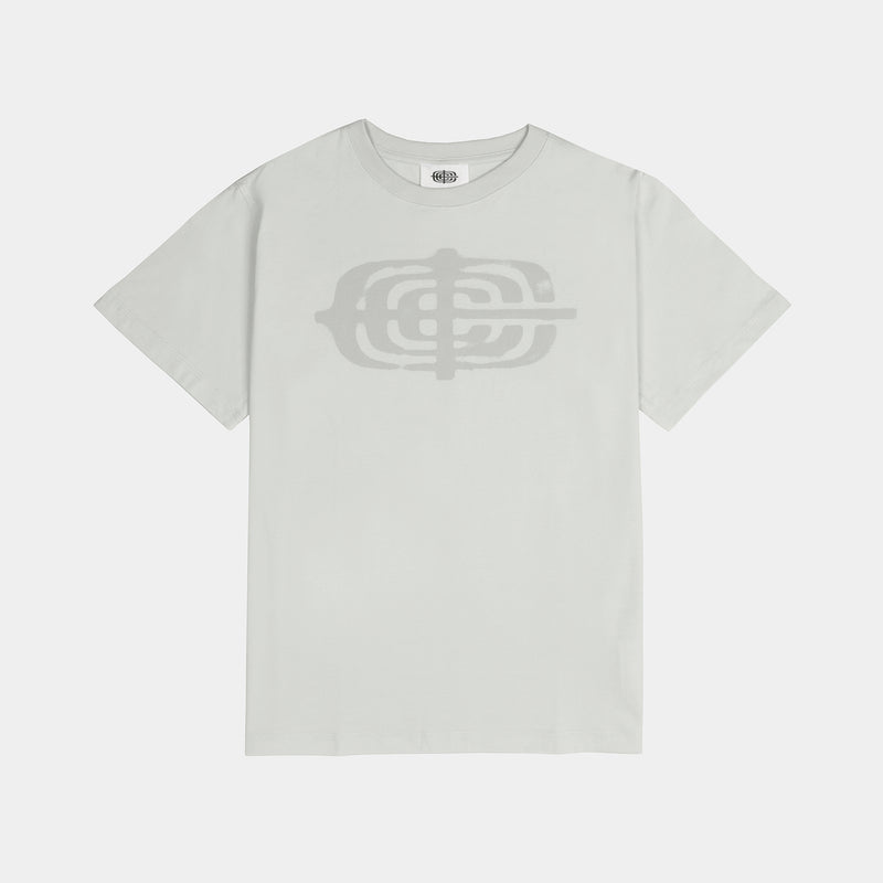 Stencil Tee Frost White