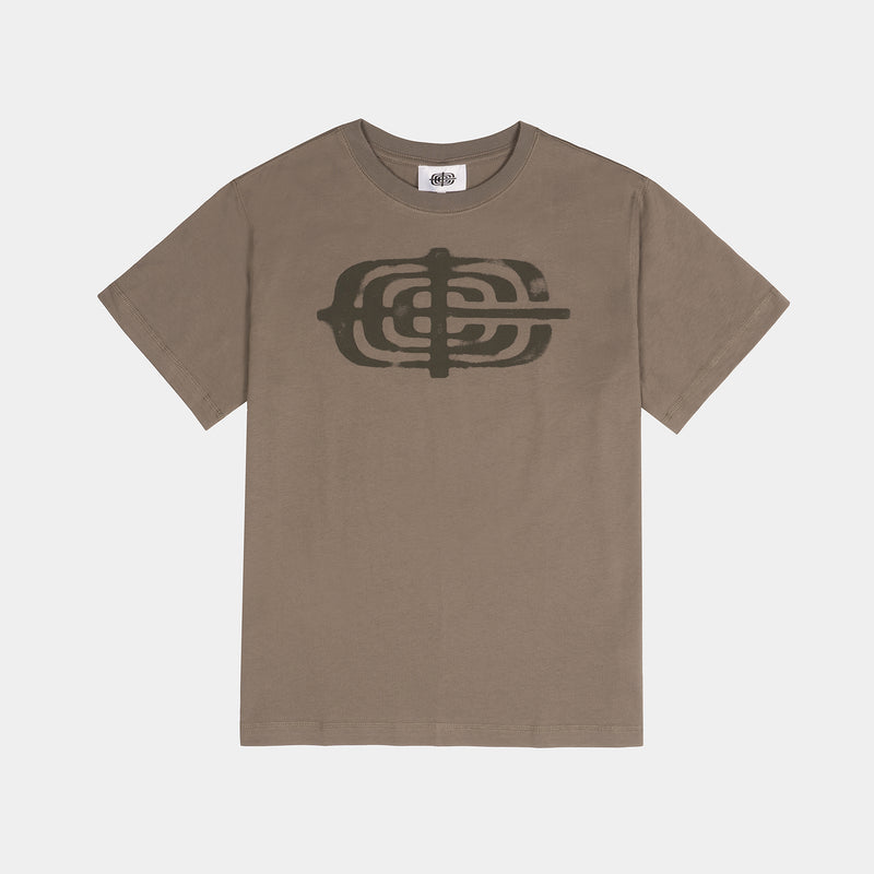 Stencil Tee Gravel