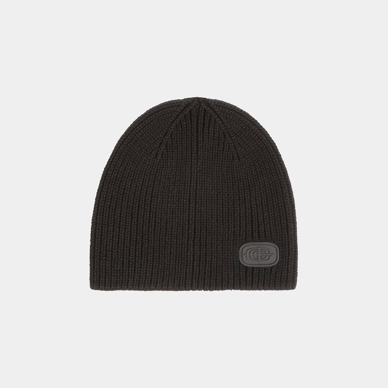 Heavy Knit Beanie Black