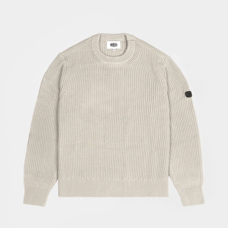Heavy Knit Sweater Light Grey
