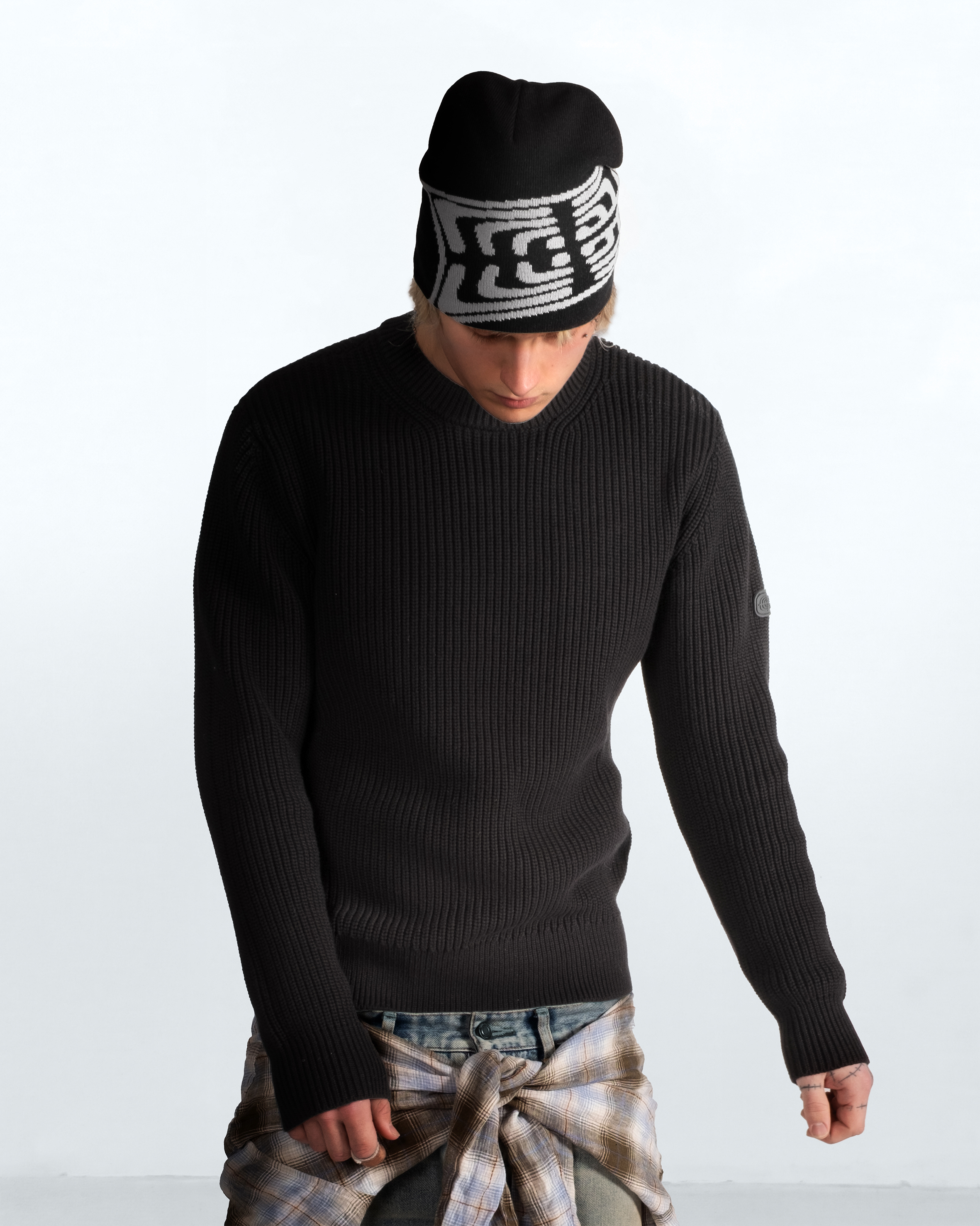 Heavy Knit Sweater Black