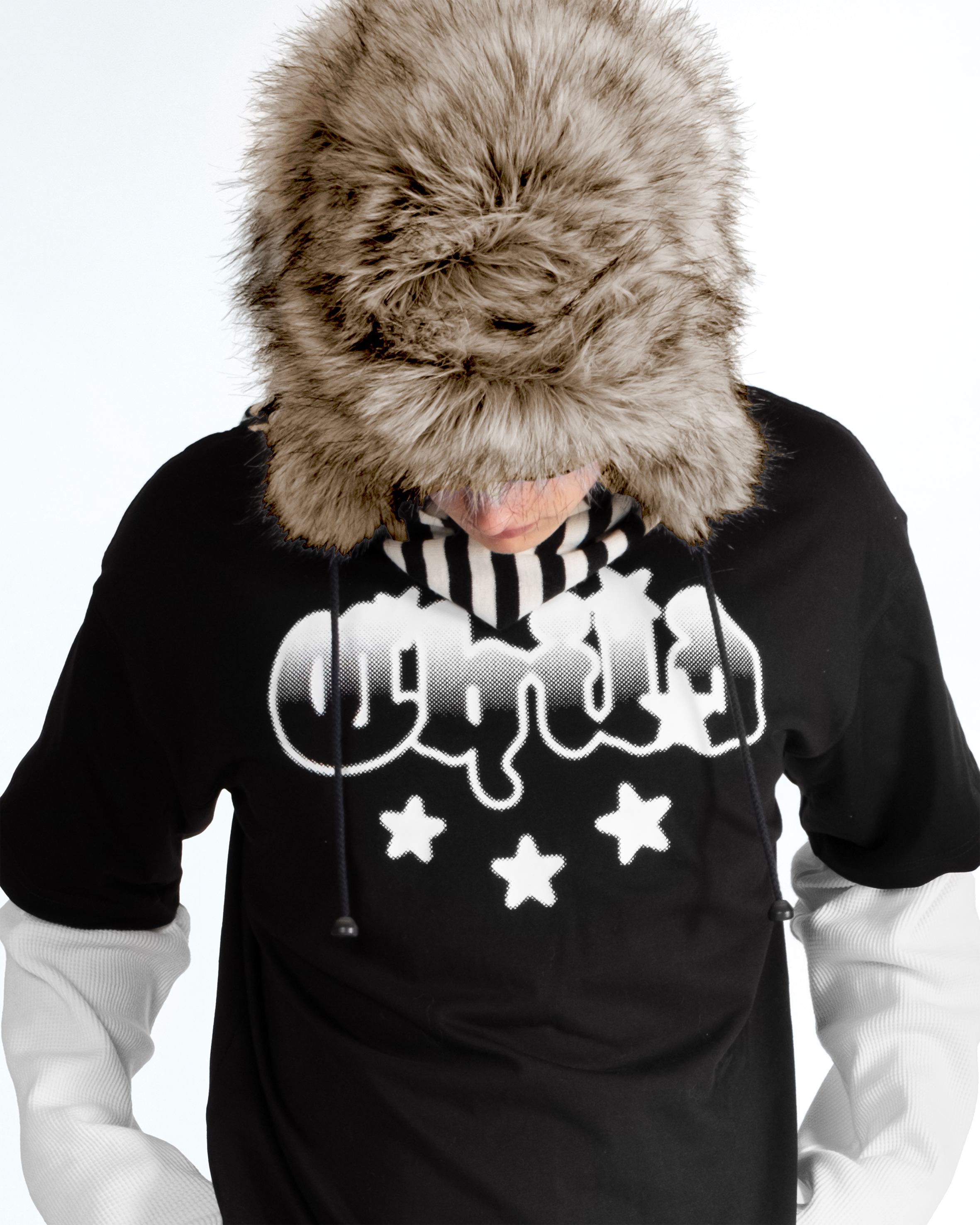 Layered Longsleeve Tee Black