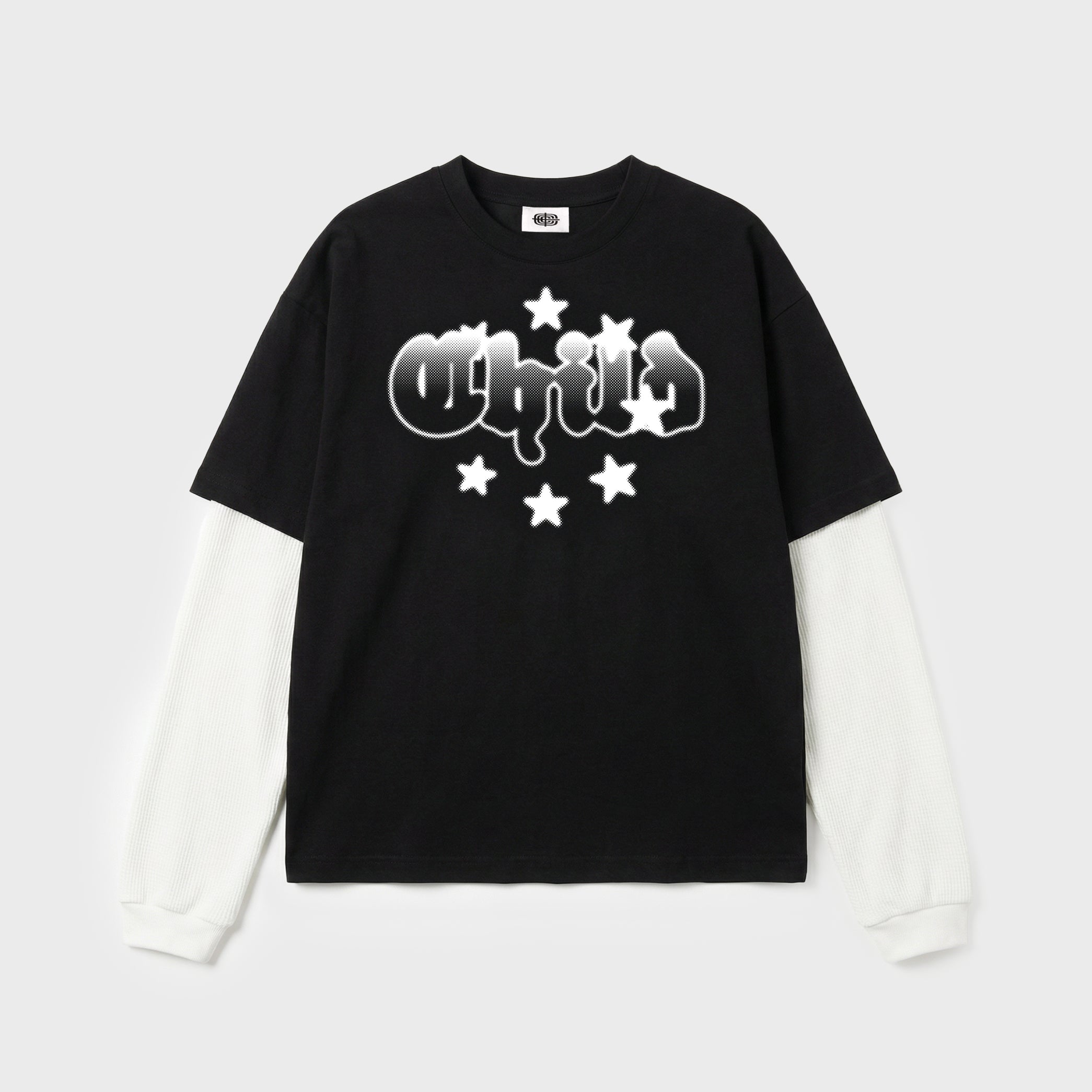 Layered Longsleeve Tee Black