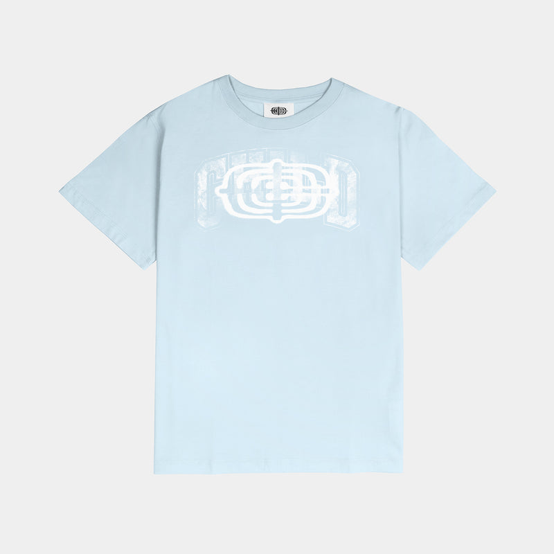 Double Print Tee Baby Blue